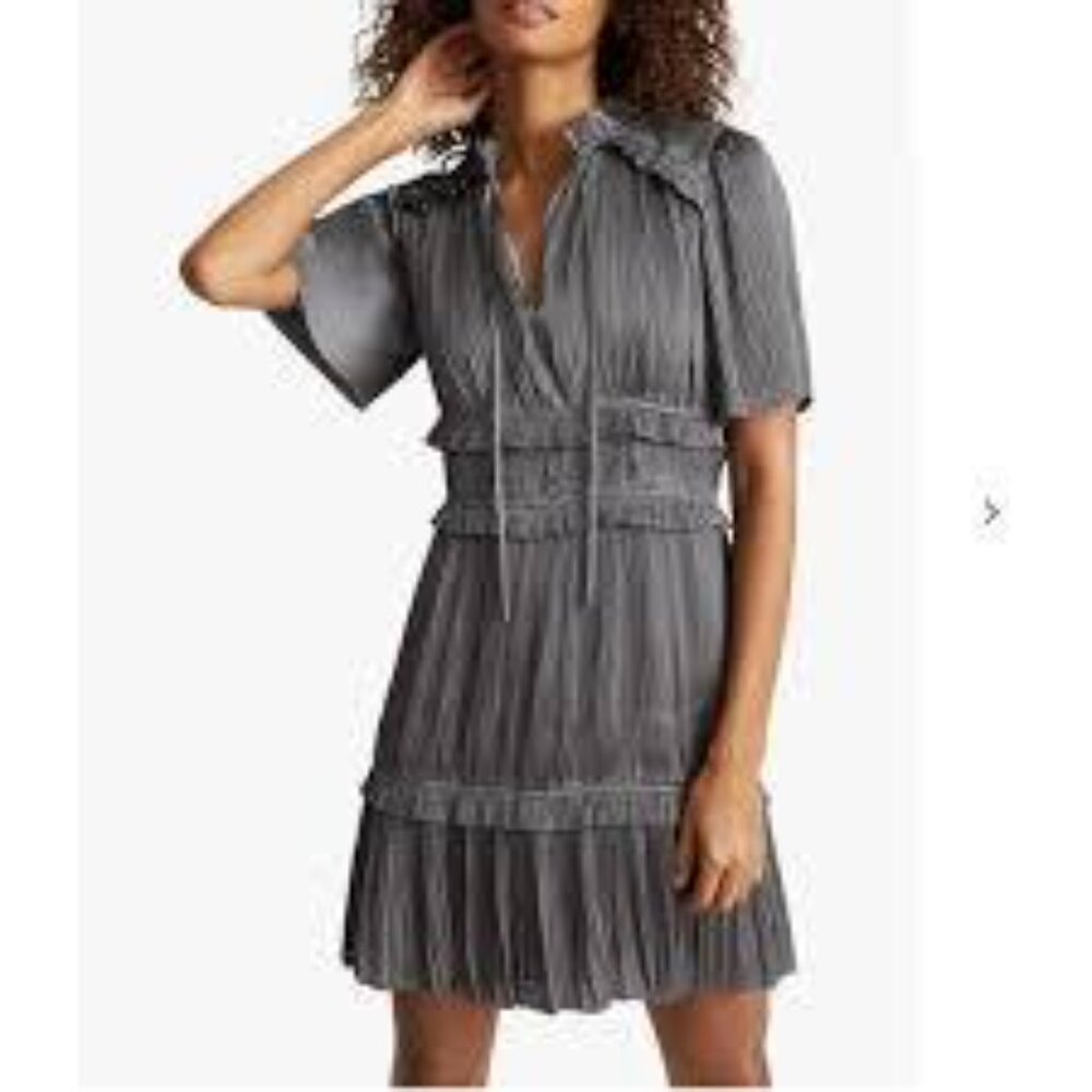 Lydia Dress - Textured Ponte :: Tangerine